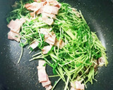 豆苗炒め　簡単作り方3写真