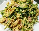 豆苗炒め　簡単作り方5写真