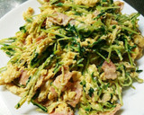 豆苗炒め　簡単作り方5写真