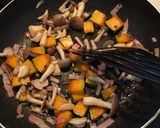 簡単＊かぼちゃとキノコのクリームパスタ作り方2写真