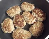 粉豆腐入り照り焼きハンバーグ作り方6写真