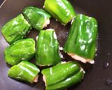 ピーマンの肉えのき詰め煮込み♬作り方4写真