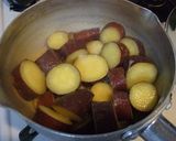 薩摩芋の白味噌煮。作り方4写真