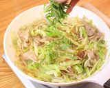 豚ばらキャベツの青じそ香り炒め作り方6写真