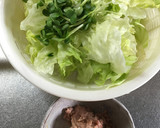 レタスとツナ缶和風サラダ作り方1写真