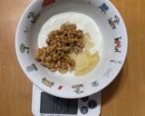 納豆とヨーグルトとバナナとハチミツと牛乳作り方3写真