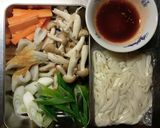 焼肉のたれで焼きうどん作り方1写真