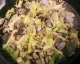 簡単1品あさりとキャベツのバターで酒蒸し作り方4写真