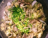 簡単1品あさりとキャベツのバターで酒蒸し作り方5写真