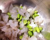 枝豆とエビの春巻き作り方1写真