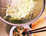 簡単♪ちりめんじゃこと納豆のとん平焼き作り方1写真
