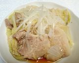 【豚バラ白菜の重ね鍋】@メモ用作り方7写真