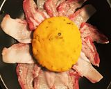 かぼちゃ団子の豚バラ包み焼き作り方1写真