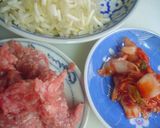 ☆豚ひき肉とキムチのレタス包み☆作り方1写真