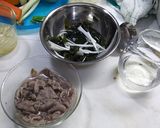 山独活と若布甘酢和え牛冷しゃぶ仕立て作り方3写真