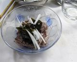山独活と若布甘酢和え牛冷しゃぶ仕立て作り方4写真