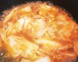 鯖缶で！白菜とサバの味噌キムチ煮込み作り方4写真