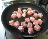 豚肉コロコロ照り焼き作り方3写真