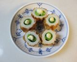 菜の花と竹輪の酢みそのせ　オードブル風作り方3写真