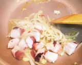タコとセロリのパスタ〔オイルベース〕作り方4写真