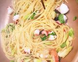 タコとセロリのパスタ〔オイルベース〕作り方6写真