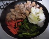 ダシダ塩味で鶏もも肉と白菜作り方6写真