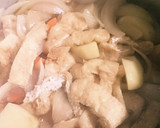 台風の日♪簡単肉じゃが 肉抜き油揚げ入り作り方3写真