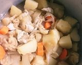 台風の日♪簡単肉じゃが 肉抜き油揚げ入り作り方4写真