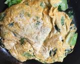 小松菜のオープンオムレツ〜朝ごはんに作り方6写真