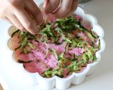 ひな祭りに　お花の「ちらし寿司ケーキ」作り方5写真