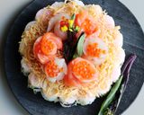 ひな祭りに　お花の「ちらし寿司ケーキ」作り方12写真