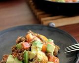 甘辛肉みそのオープンオムレツ＊スキレット作り方5写真