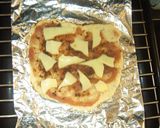 ヘルシー♪　　　　パリパリカレーピザ作り方5写真