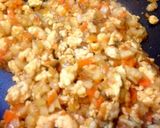 鶏ひき肉と根菜のカレー味噌そぼろ作り方4写真