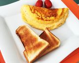 超簡単ふわふわスフレ風卵オムレツ作り方7写真