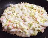 卵無しで！ふわとろ絶品！白菜お好み焼き！作り方3写真