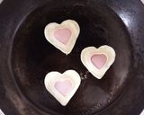 簡単！重ねるだけ！ハートのハムチー餃子作り方8写真