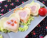 簡単！重ねるだけ！ハートのハムチー餃子作り方11写真