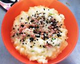 ふりかけ卵粥作り方4写真