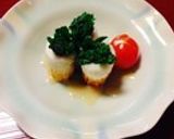菜の花と竹輪の酢みそのせ　オードブル風作り方4写真