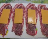 簡単♪豚肉のキャベツとチーズ巻き作り方2写真