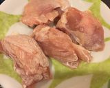 炊飯器で、鶏肉のお粥。作り方3写真