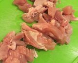 炊飯器で、鶏肉のお粥。作り方4写真