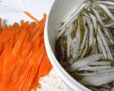 人参☆牛蒡☆いんげんの胡麻風味サラダ作り方1写真