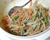 人参☆牛蒡☆いんげんの胡麻風味サラダ作り方4写真