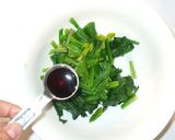 ほうれん草のごま和え♪砂糖なし塩醤油ゴマ作り方2写真
