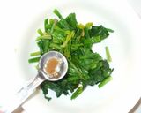 ほうれん草のごま和え♪砂糖なし塩醤油ゴマ作り方3写真