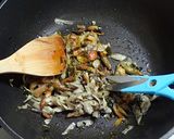 開きナメコ、ヒラタケ、菊芋などの混ぜご飯作り方6写真