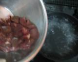 簡単常備菜　鶏肝の甘辛煮作り方3写真