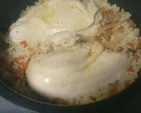 同時調理!炊き込みご飯と鶏肉作り方3写真